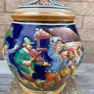 Vintage German tobacco jar